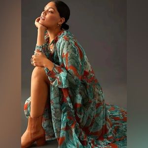 Marais Printed Chiffon Maxi Dress